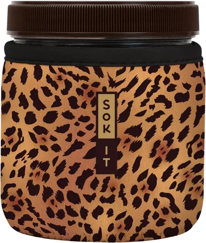 Miniatura 158 de Sok It IceCreamSok - Funda de neopreno aislada (flores abstractas, pintas de helado cónicas)
