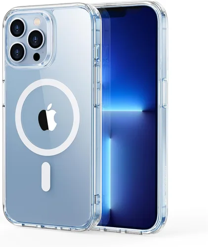 ESR Funda para iPhone 13 Pro, compatible con MagSafe, protección de grado militar a prueba de golpes, resistente al amarillamiento, funda magnética