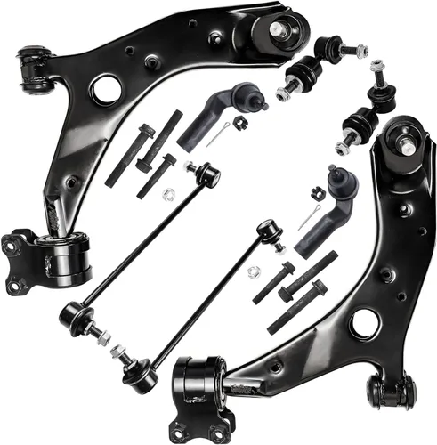 Miniatura 246 de Detroit Axle - Kit de brazos de control de extremo delantero de 8 piezas para Dodge Dakota 00-04, Durango 00-03, 4 brazos de control superior e