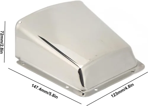 Miniatura 4 de Ventilador de concha marina, cubierta de ventilación de cubierta de ventilación de barco de acero inoxidable con base de nailon para barcos yates