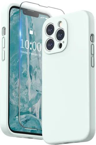 Miniatura 28 de SURPHY Funda para iPhone 13 Pro con protector de pantalla, Fundas de silicona líquida para iPhone 13 Pro