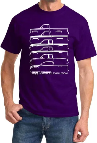 Miniatura 11 de Ford Ranger Pickup Truck Evolution Classic Outline Design Camiseta