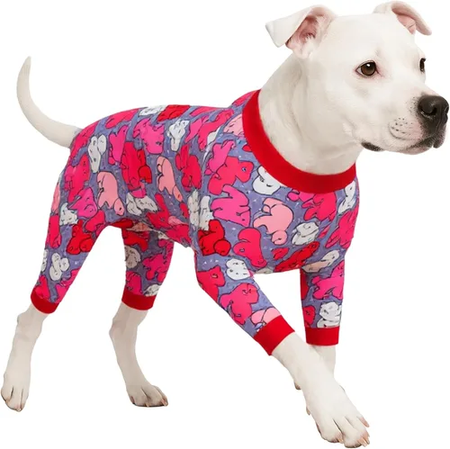 LovinPet Pijama de Perro para Perros Grandes - Camisa para Aliviar la Ansiedad, Protección Solar para Perros, Pijamas de Recuperación Poscirugía