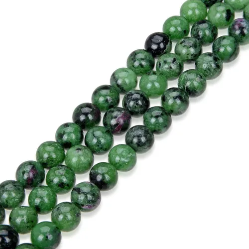 Miniatura 16 de Adabele - 2 hebras de piedras preciosas curativas de cristal de fluorita multicolor natural de 0.315 pulgadas (0.315 in), cuentas sueltas redondas