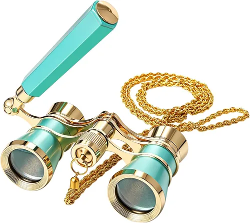Miniatura 13 de Aroncent Anteojos de Ópera Prismáticos 3X25 Compactos con Asa Ajustable para Teatro, Prismáticos Mini para Adultos Hombres Mujeres en Ópera Negro