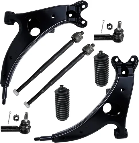 Miniatura 294 de Detroit Axle - Kit de brazos de control de extremo delantero de 8 piezas para Dodge Dakota 00-04, Durango 00-03, 4 brazos de control superior e