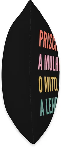 Miniatura 2 de Designs De Nomes Engraçados Para Mulher Divertido cojín portugués con diseño de primer nombre, Priscilla, 16 x 16 pulgadas, multicolor