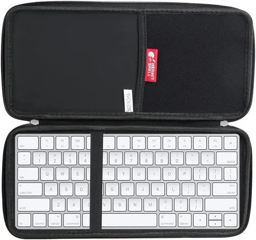 Miniatura 8 de Hermitshell Funda rígida de viaje para Apple Magic Keyboard MLA22LL/A Bluetooth (PU, negro)