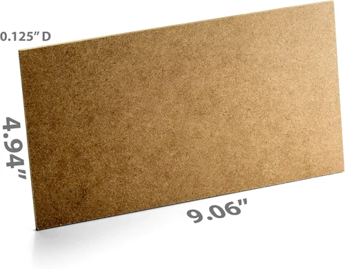 Miniatura 2 de Officemate Tablero MDF de 5 x 9 pulgadas para manualidades, tablero de fibra de densidad media, tablero de madera dura de 1/8 pulgadas de grosor, 20