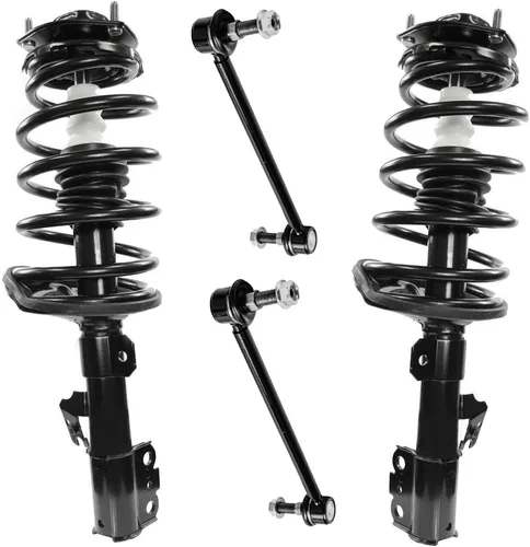 Miniatura 20 de Detroit Axle - Kit de 4 piezas RWD Puntales Delanteros Barras Estabilizadoras para Ford F-150 2021 2022 2023 2024, 2 Puntales con Resorte Helicoidal