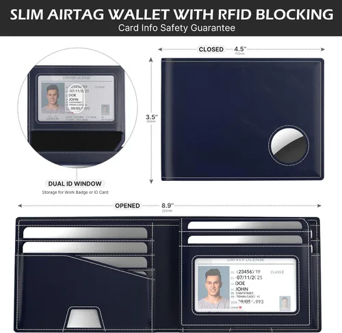 Miniatura 3 de typecase Cartera para hombre, Azul Marino, Flip Out Id Bifold (1 modo)