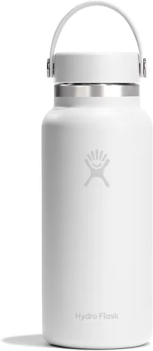 Miniatura 76 de Hydro Flask - Botella de agua de acero inoxidable aislada - Boca ancha con tapa flexible, sin derrame, a prueba de fugas y recargable de 40 oz Negro