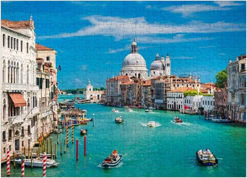 Miniatura 7 de MyPuzzle Grand Canal in The Sunshine of Summer in Venice Italy - Rompecabezas de 100 piezas prémium para adultos