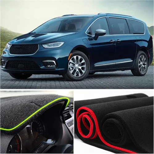 Miniatura 4 de Cubierta de tapete para salpicadero, consola central interior personalizada compatible con Chrysler Pacifica Minivan 2017, 2018, 2019, 2020, 2021