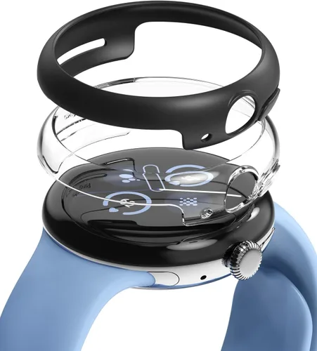 Miniatura 14 de Ringke Delgado [material antiamarillento/paquete de 2] compatible con la funda de Google Pixel Watch, funda resistente y transparente sólida +
