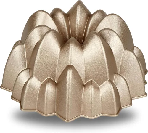 Molde para pastel acanalado Baker's Secret, moldes para pastel, molde para pastel novedoso, moldes para pastel de aluminio fundido, 2 capas de