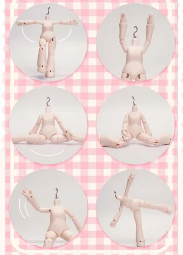 Miniatura 6 de Bonnie Blind Box Figuras de muñeca, 1/12 BJD figuras de acción de tamaño OB11, muñecas móviles con ropa de muñeca, juguetes de regalo sorpresa