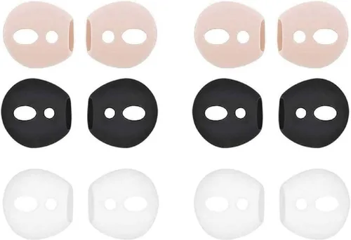 Miniatura 6 de JNSA Fundas para AirPods compatibles con AirPods 2/AirPods 1/EarPods, auriculares antideslizantes ultrafinos de silicona, 6 pares, 6 pares de 6 6
