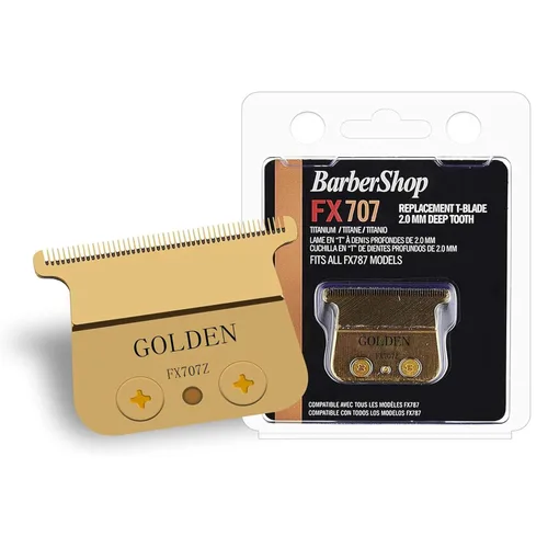 Miniatura 11 de 2 cuchillas de repuesto doradas FX707Z DLC para recortadora BaByliss PRO Barberology, cuchilla de repuesto DLC 2.0 para recortadora de cabello