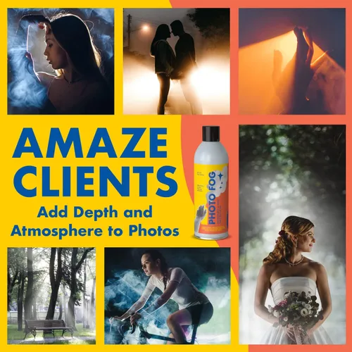 Miniatura 2 de [Paquete de 2] Spray de atmósfera de niebla fotográfica fabricado en los Estados Unidos para fotógrafos y cineastas, alternativa segura a la máquina