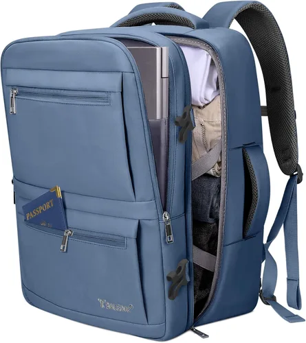 Miniatura 16 de BALEINE Mochila de Viaje para Mujeres y Hombres, Mochila Grande y Resistente de Equipaje de Mano para Laptop, Regalos para Negocios, Casual, Viajes