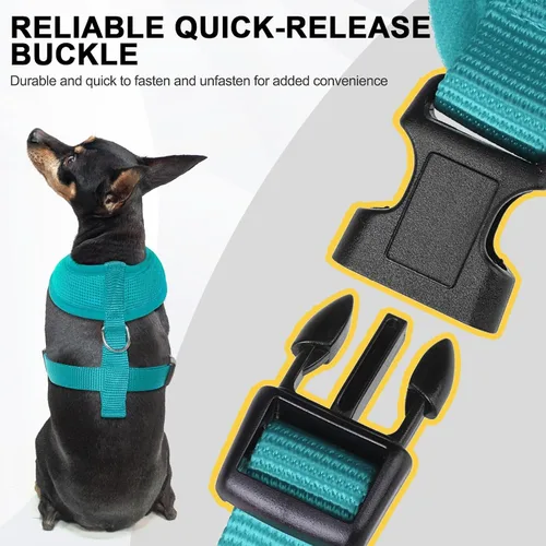 Miniatura 5 de BINGPET Arnés para perro sin tirones, arnés de chaleco tipo step-in de malla para todo clima para perros pequeños, arnés de malla transpirable