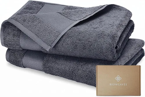 Miniatura 23 de BIOWEAVES 100% Algodón Orgánico 700 GSM Suave Juego de Toallas Premium de 6 Piezas Certificado GOTS, 2 Toallas de Baño, 2 Toallas de Mano y 2 Paños