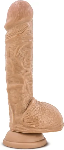 Miniatura 6 de Blush Au Naturel Big Billy Cock - Consolador realista de 9 pulgadas con ventosa con bolas, detalle realista de doble densidad, compatible con anillo