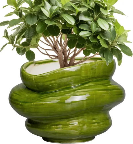 Miniatura 12 de Macetas de cerámica para plantas de 10.6 pulgadas, macetas de bonsái para plantas de interior con orificio de drenaje, maceta decorativa al aire