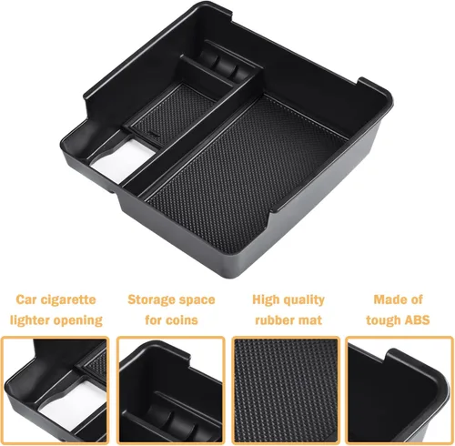 Miniatura 5 de TACORBO Organizador de consola central compatible con accesorios Nissan Frontier 2022-2023 2024 2025, caja de almacenamiento secundario