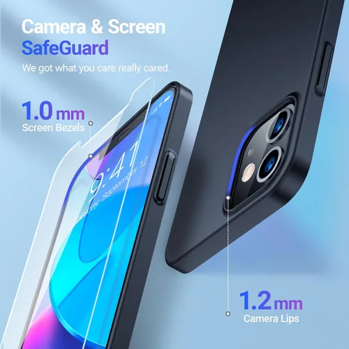 Miniatura 6 de TORRAS Funda Ajustada para iPhone 12 Case/para iPhone 12 Pro Case, Delgada pero Protectora, Cubierta de PC Duro Liviana Mate Anti-Rayones