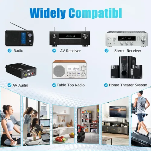 Miniatura 4 de Ancable Antena de radio FM para interior para receptor estéreo, tipo F macho antena estéreo dipolo para Pioneer Onkyo, Yamaha, Marantz, Bose Wave