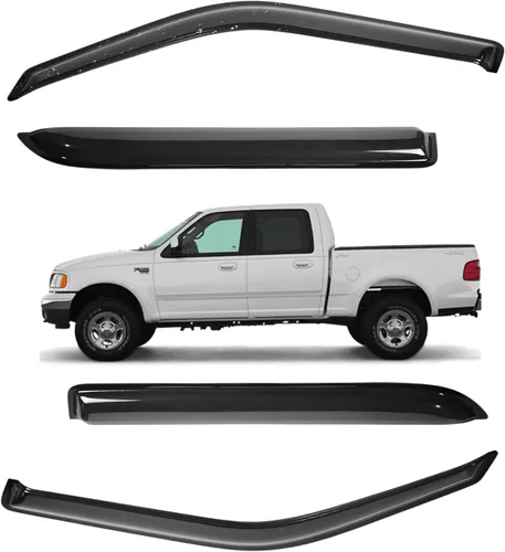 Miniatura 120 de Viseras para ventanas para Mazda 3 Sedán 4 puertas 2004 2005 2006 2007 2008 2009 estilo JDM Mugen, deflector de viento, protector solar y de lluvia