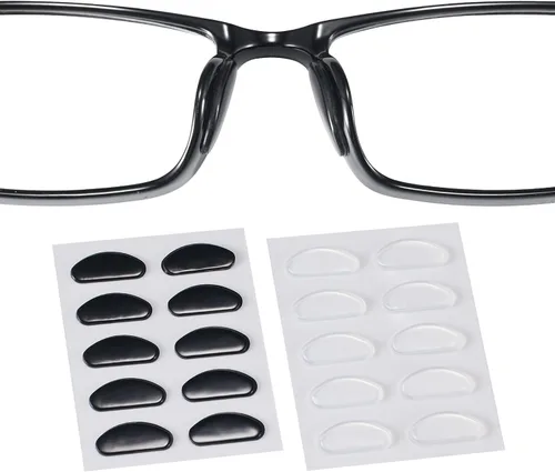 Miniatura 11 de Almohadillas para la nariz para gafas, diseño ultrafino de 0.051 pulgadas, almohadillas antideslizantes para la nariz con respaldo súper pegajoso
