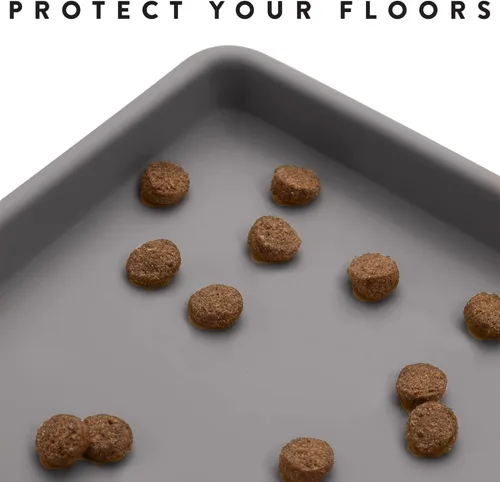 Miniatura 3 de CatGuru Tapete de Comida para Gatos, Tapetes de Alimentación Pequeños y Grandes, Mantel Individual de Silicona 100% Impermeable para Mascotas