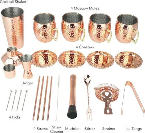 Miniatura 2 de Tazas PG de cobre para cóctel Mula de Moscú