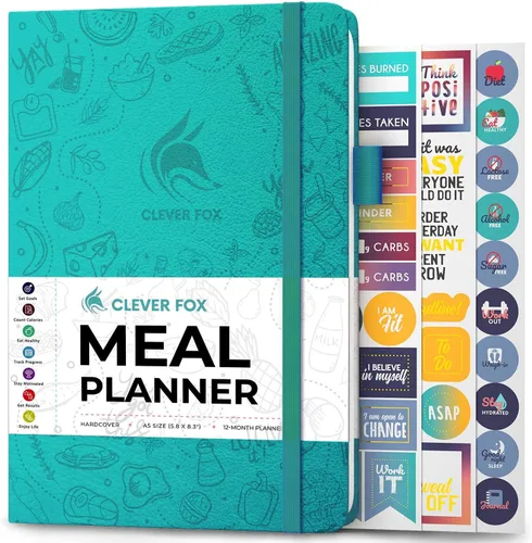 Miniatura 8 de Clever Fox Agenda semanal de comidas, diario de preparación de comidas semanal y diario con listas de compras y comestibles para planificación