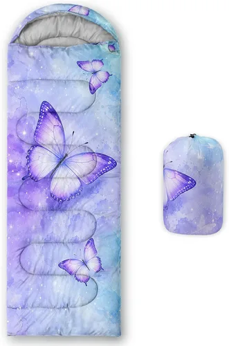 Miniatura 21 de QOOMO - Saco de Dormir para Acampar, para 3 Estaciones, Clima Cálido y Fresco, Ligero, Resistente al Agua, para Adultos y Niños, Equipo de Camping