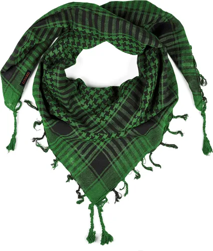 Miniatura 38 de LOVARZI Shemagh Cottons Arab Keffiyeh - Bufanda militar táctica para cabeza y cuello