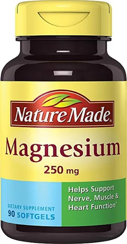 Miniatura 10 de Nature Made Óxido de magnesio 250 mg, suplementos de magnesio para hombres y mujeres, apoyo para la salud muscular, corazón, huesos y nervios, 200
