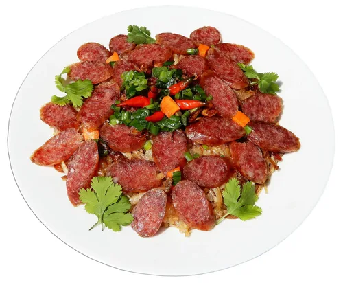 Miniatura 5 de Salchicha de cerdo estilo chino (Lap Xuong Mai Quoi Pork) (sin MSG) - Hecho en Estados Unidos