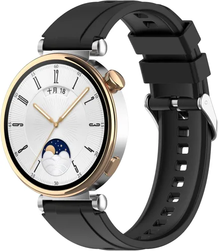 Miniatura 3 de Correa de repuesto compatible con Huawei Watch GT 4 de 1.61 pulgadas para mujeres y hombres, correa ajustable de silicona suave de 0.71 pulgadas