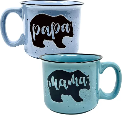 Miniatura 14 de Taza de café de cerámica Mama Bear para mamá, esposa, mujeres – Taza de cerámica coral única – Regalos divertidos para ella en el Día de la Madre