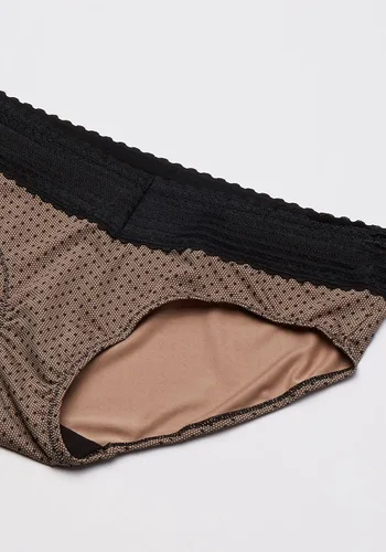 Miniatura 3 de Warner's Paquete múltiple de bragas hipster de algodón con encaje elástico para mujer