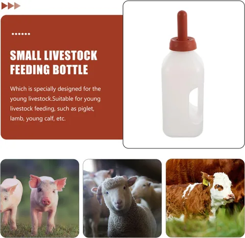 Miniatura 8 de Biberones de alimentación de cordero, botella de animales para mascotas, botella de leche de cabra, botella de leche de ternero, botella de bebida