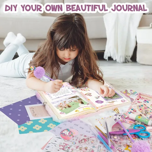 Miniatura 5 de QIYVLOS Kit de diario de bricolaje con diario, diario de temática mágica, suministros estacionarios, juguetes para edades de 8 a 13 años, regalos
