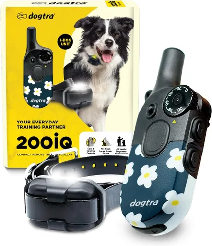 Miniatura 15 de Dogtra 200iQ Collar E de entrenamiento remoto – 100 niveles, tono, vibración, rango de 1/2 milla – Compacto, impermeable, control con una sola mano