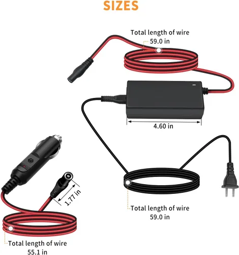 Miniatura 2 de Kit de cargador de repuesto de adaptador de corriente de 56W 14V para cargador de batería NOCO Starter GB70 GB150 GB250+ GB251+ GB500 GB500+ Genius