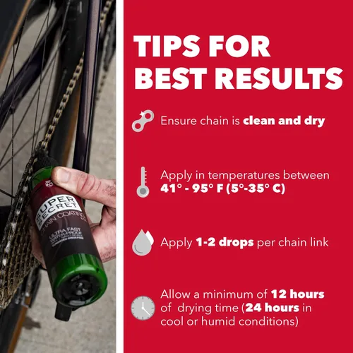 Miniatura 6 de SILCA Super Secret - Lubricante para cadena de bicicleta, cera líquida para limpiar, suavizar y silenciar, lubricante para bicicleta ultrarrápido