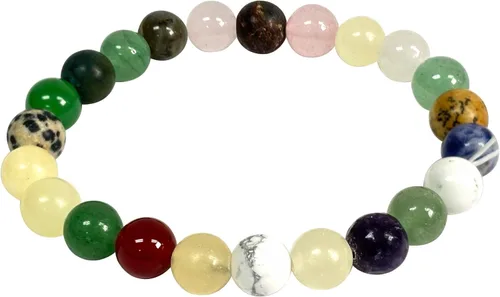Miniatura 302 de Gem Avenue Handmade Round Bead Stretch Bracelet Unisex Natural Stone Beaded Jewelry for Men & Women, Elastic Wristband for Daily Wear